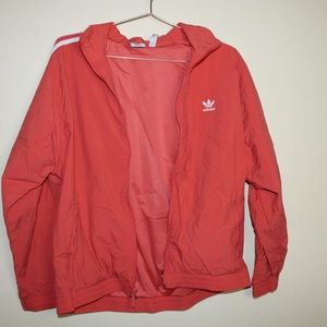 NW/OT adidas Originals Locked Up logo track jacket in red-orange